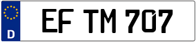 Trailer License Plate